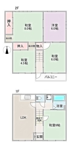 天白区福池町戸建の間取り