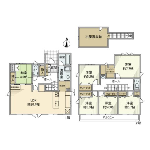 植田山１丁目戸建の間取り