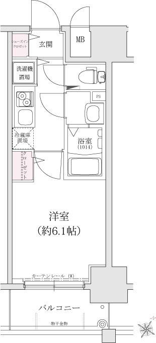 メインステージ大阪ノースマークの間取り