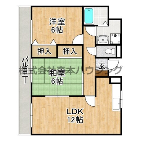 【間取り】 | 　エイチ・ツーオー深野