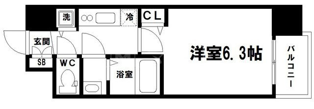 アドバンス大阪グロウスの間取り