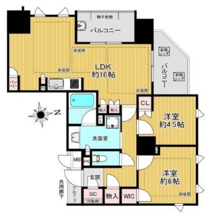 ブランズ都島の間取り