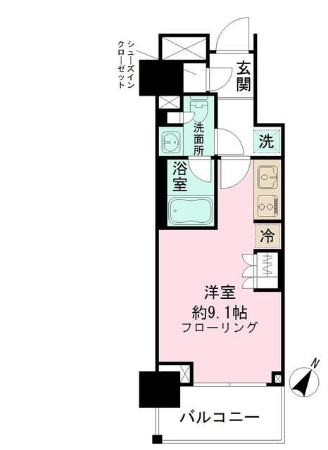 パークリュクス日本橋大伝馬町の間取り