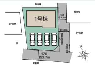 幸手市中４丁目　新築一戸建ての区画図|全1区画