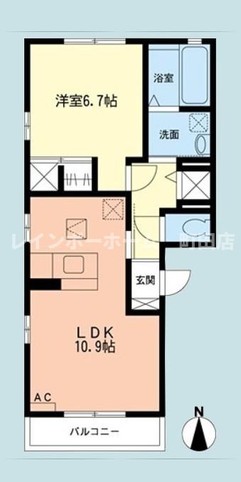 バリエンテ※初期費用分割後払いサービス利用可能物件の間取り