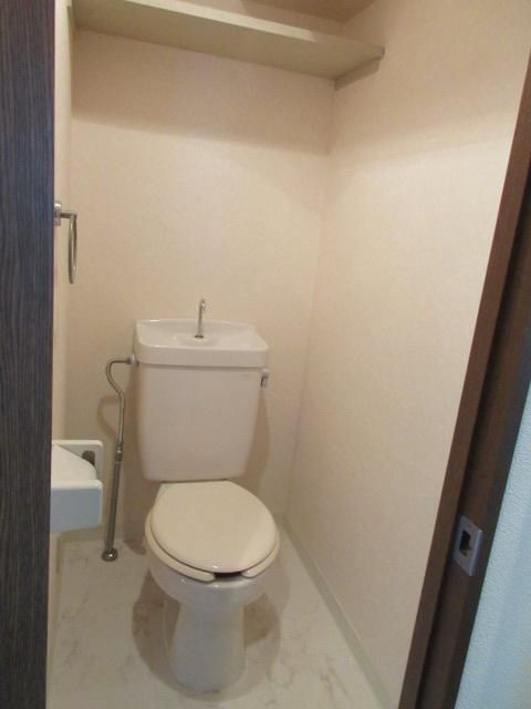 松戸市栗山の賃貸マンションのトイレ|※別部屋参考写真