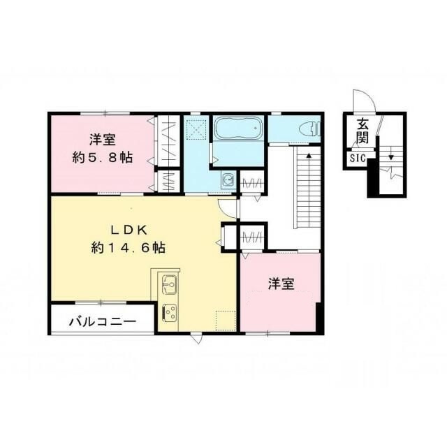 ポプリ中山の間取り|間取りです。