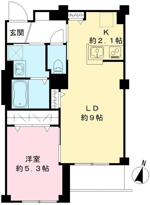 グランジャルダン明大前の間取り