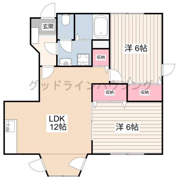 ルナパルクの間取り