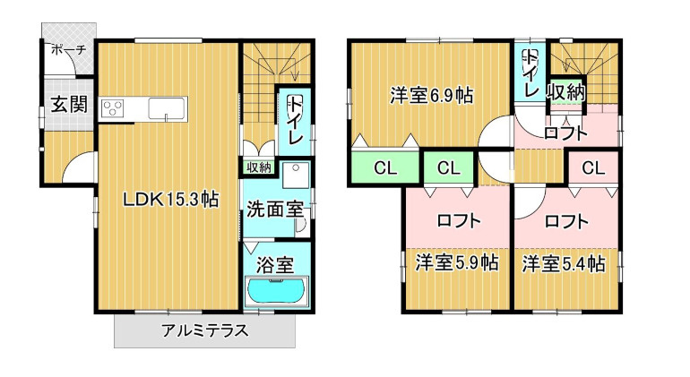 123タウン梅満【キャッシュバック対象物件】の間取り