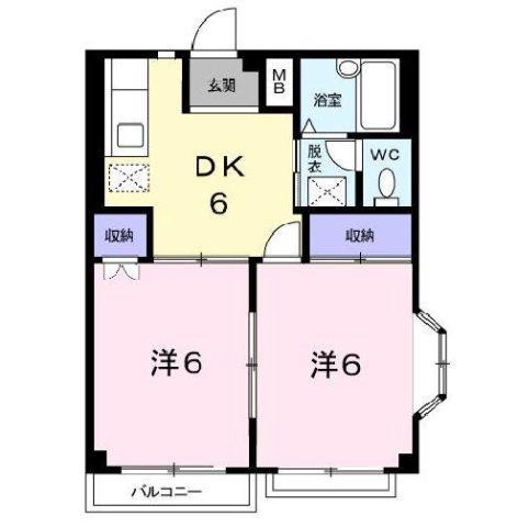 フラット・フラワーの間取り