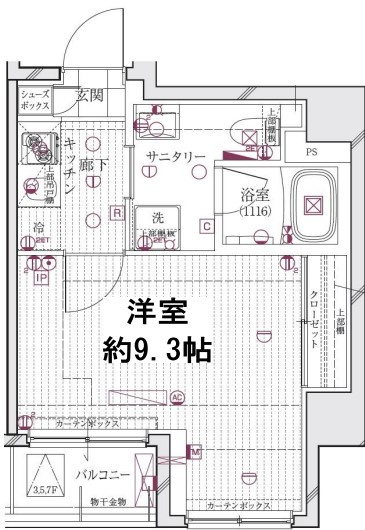 レガリス清澄白河ブロッサムの間取り