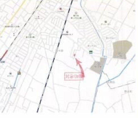 売地　小山市間々田の地図