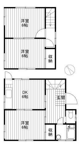 【間取り】 | 岩戸南2丁目戸建て