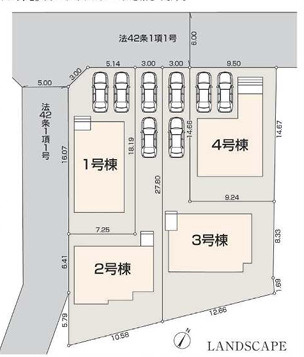八王子市館町　第20の区画図|前面道路の幅員がしっかり確保されており、運転が苦手な方でも落ち着いて車庫入れができます！敷地内にゆとりがあるため、自転車の駐輪スペースやゴミ出し動線もスムーズで毎日の移動がストレスフリーです。
