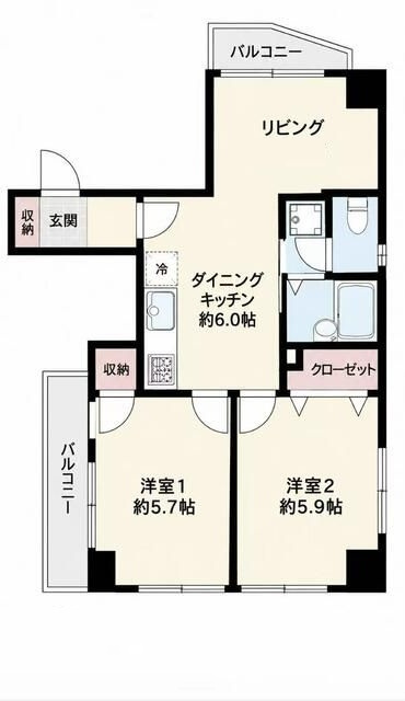 イーグル扇橋の間取り|間取りです。