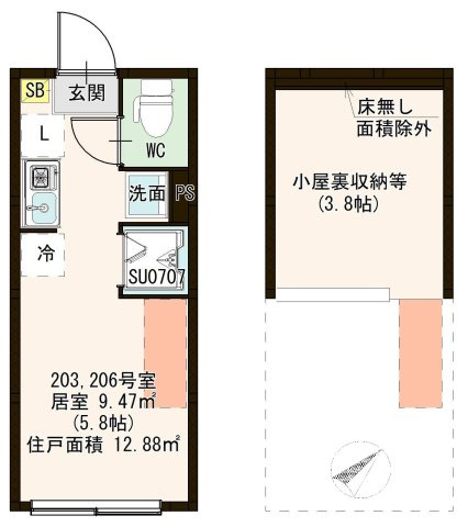 【間取り】 | KJ Terrace