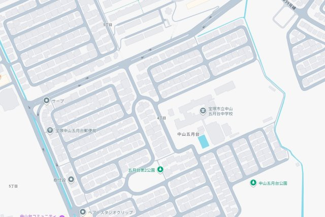 ■宝塚市中山五月台　第4期　新築一戸建ての地図