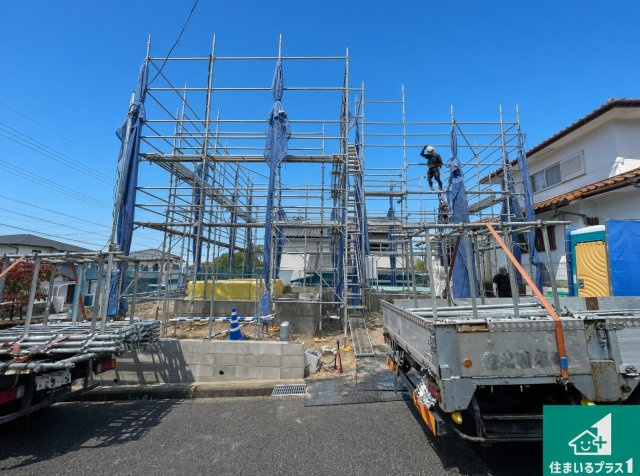 ■宝塚市中山五月台　第4期　新築一戸建ての外観|現在の進捗状況です！順調に作業進行中、完成が待ち遠しいです！詳細の間取り等、お気軽にお問い合わせください！