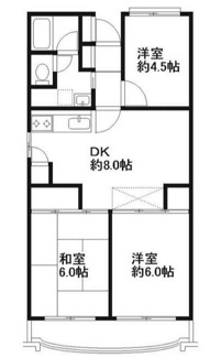 【間取り】 | ブランハイツ長津田 | 間取りです。