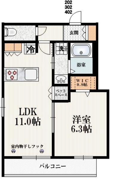 Ｓａｃａｓ浅草竜泉の間取り|★間取り★