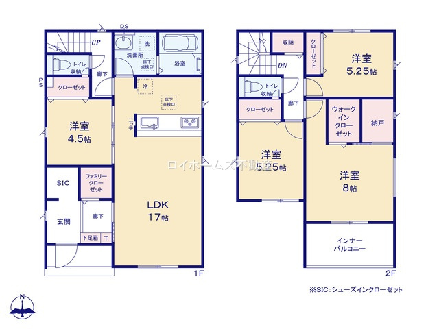 【間取り】 | 弥富市平島町西勘助70-1『仲介料無料』新築戸建て | 12号棟
