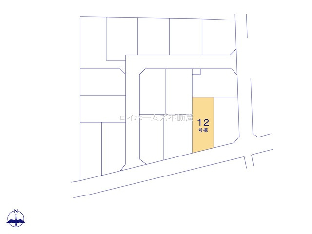 【区画図】 | 弥富市平島町西勘助70-1『仲介料無料』新築戸建て | 12号棟