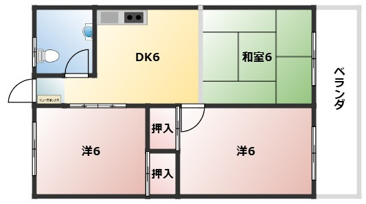 【間取り】 | コーポラスきゆな