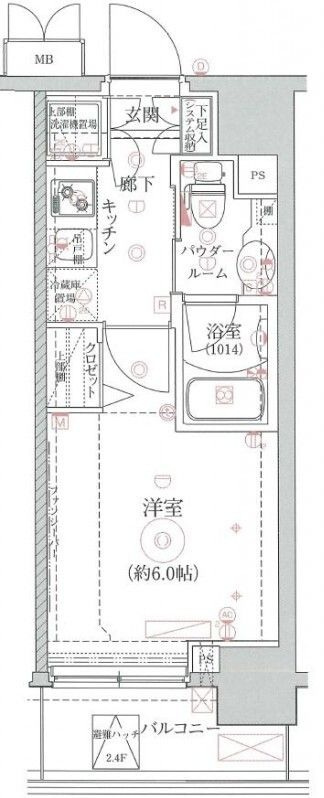 クレイシア品川戸越銀座の間取り|間取りです。