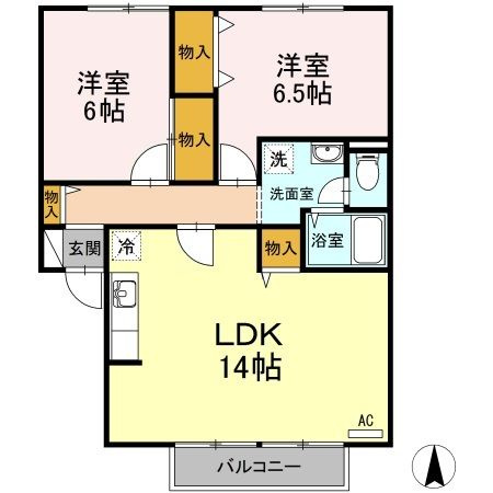 ロイヤルガーデン　Ｃの間取り