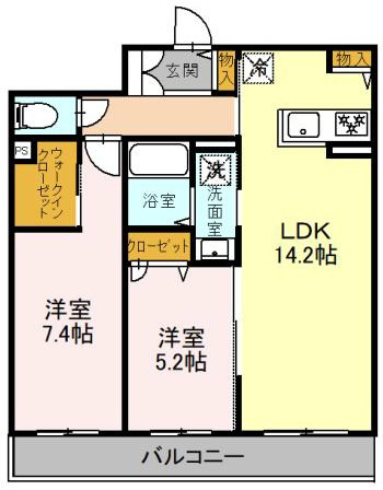 シャーメゾン茜の間取り
