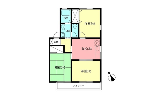 ルミエール天神Aの間取り