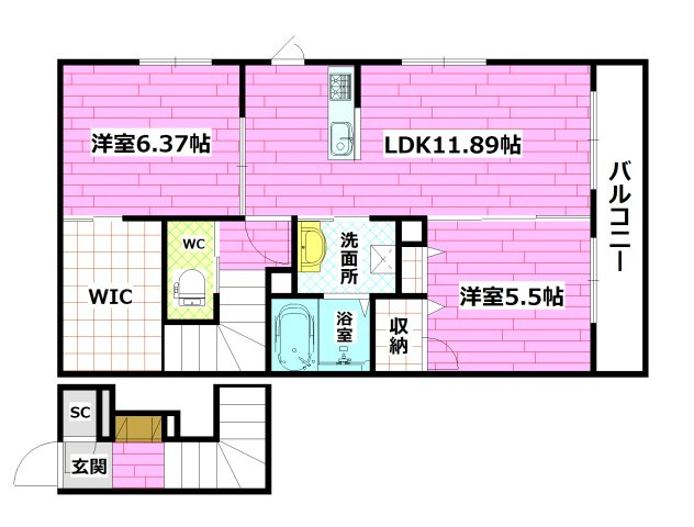 ディガッセ府中の間取り