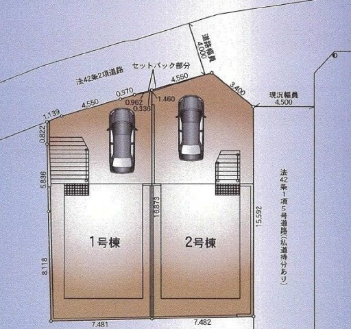 戸塚区名瀬町　新築戸建て　第8　の区画図