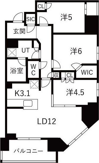 【間取り】 | ザ・パークハウス上前津フロント