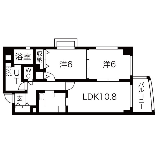 尼崎市東園田町５丁目の賃貸マンションの間取り