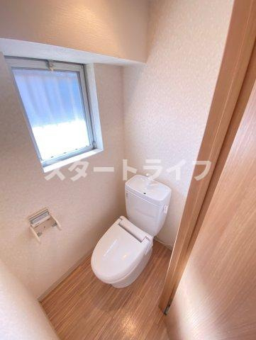 大阪市東淀川区東中島４丁目の賃貸マンションのトイレ