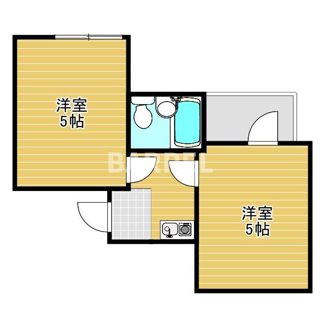 花kawaの間取り