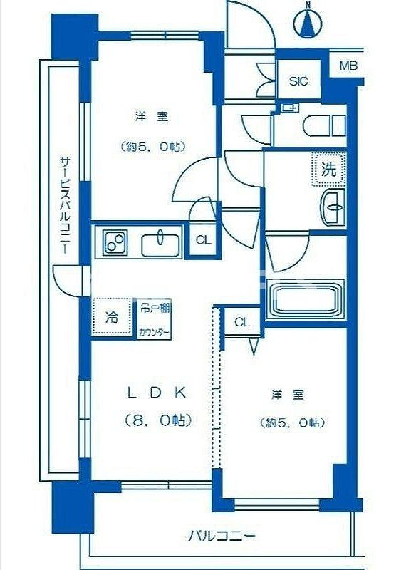 豊島区南池袋３丁目の賃貸マンションの間取り