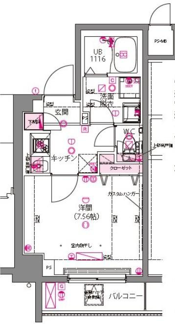 ライジングプレイス両国三番館の間取り