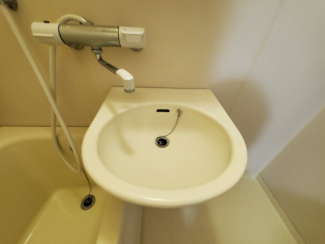 ハイツひるみB棟の洗面所