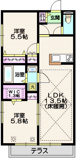 ヘーベルメゾン大和田公園の間取り