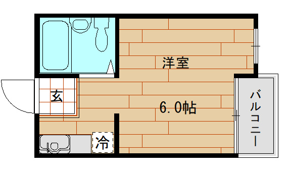 【間取り】 | メゾン松村(河内小阪賃貸） | 間取りです