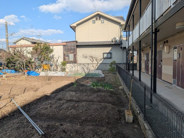 神辺町道上　109.66坪の外観|現況は畑です。