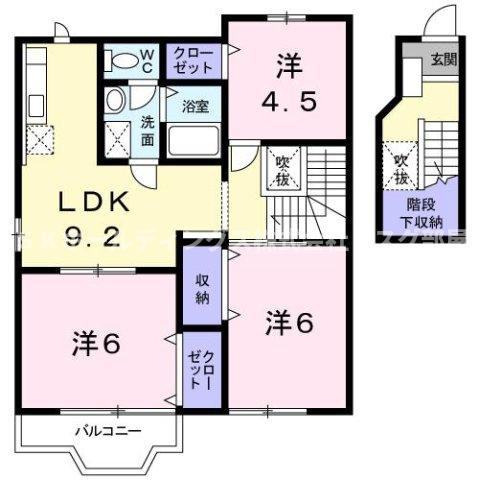 メゾンパルテール２の間取り