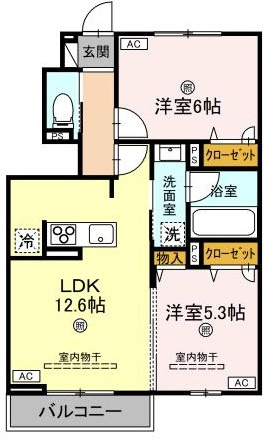 カルム・キーⅡの間取り