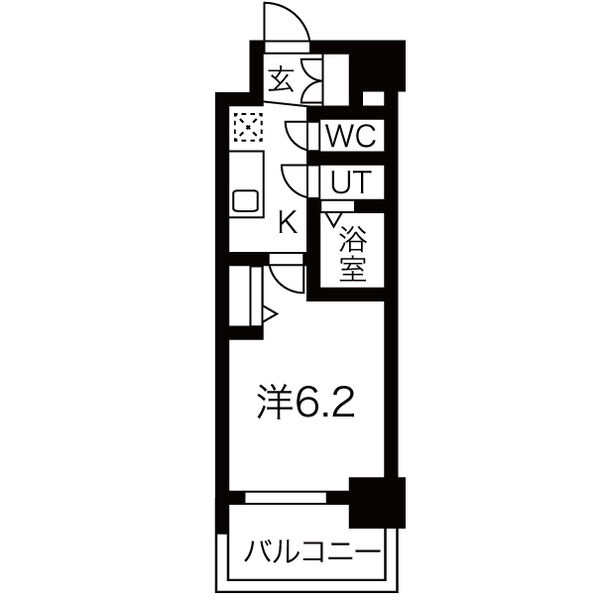 メイクス矢場町Ⅱの間取り