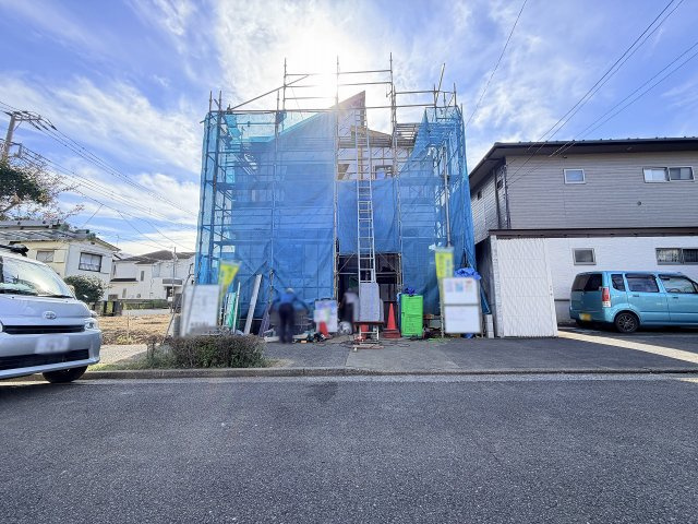 【外観】 | 板橋区高島平5丁目　新築一戸建住宅　全1棟　（成増店） | 家事動線のスムーズな2階水回り集中型間取り！ワンフロア完結型でお洗濯も楽々。