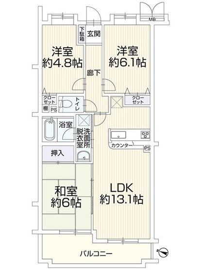 【間取り】 | 朝日パリオ保谷