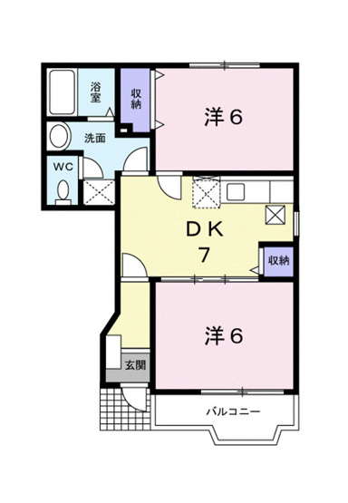 【間取り】 | ポプラーレＹ　Ａ
